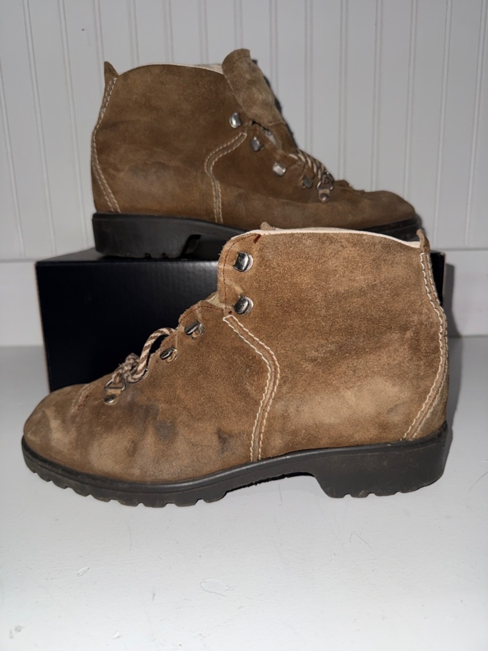 RAICHLE of Switzerland Mountain Suede Hiker Boots - Brown - 6.5M | 6548 | 51